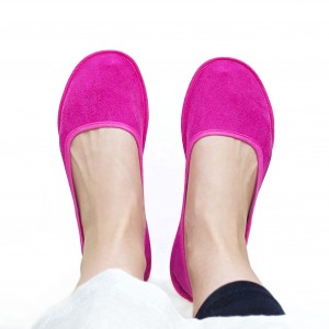 Ballerina Flats - MICROFIBRE - HOT PINK