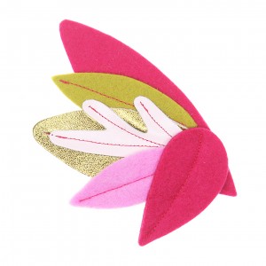 Brooch GLAM - PINK gold