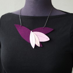 Mala ogrlica - Glam - VIJOLIČNA pastel