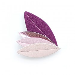 Brooch GLAM - VIOLET pastel - small