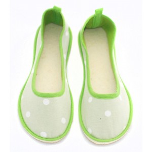 Balerinke - COTTON - ZELENE PIKE (po prednaročilu)
