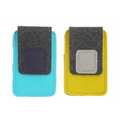 Small Smartphone Wool Felt Case - M-MUSTARD